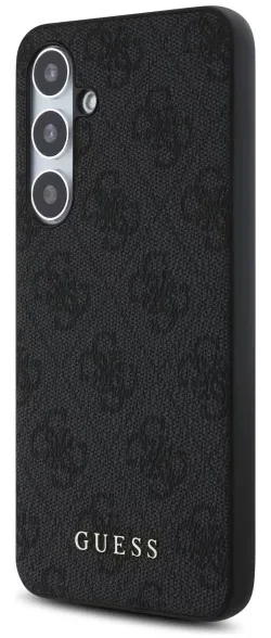 Guess Samsung S24 FE Hoesje Hard Case 4G Metal Gold Logo Grijs afbeelding 2