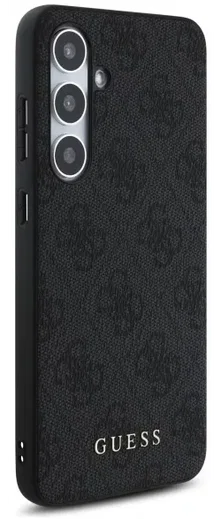 Guess Samsung S24 FE Hoesje Hard Case 4G Metal Gold Logo Grijs afbeelding 4
