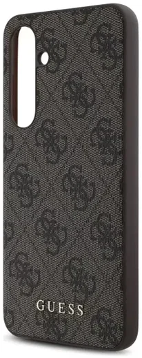 Guess Samsung Galaxy S24 FE Hoesje Hard Case 4G Metal Gold Logo Bruin afbeelding 6