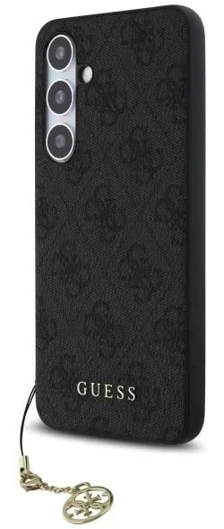 Guess Samsung Galaxy S24 FE Hoesje Charm Back Cover Grijs afbeelding 2