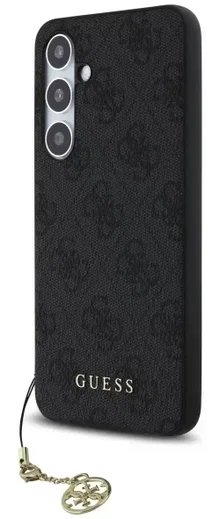 Guess Samsung Galaxy S24 FE Hoesje Charm Back Cover Grijs afbeelding 2
