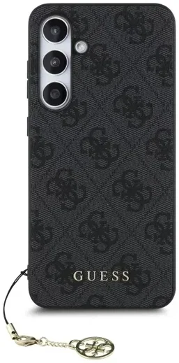 Guess Samsung Galaxy S24 FE Hoesje Charm Back Cover Grijs afbeelding 3