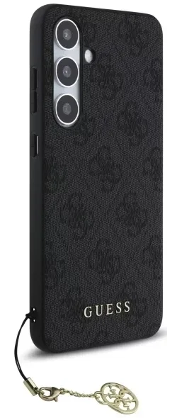 Guess Samsung Galaxy S24 FE Hoesje Charm Back Cover Grijs afbeelding 4