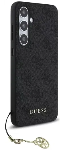 Guess Samsung Galaxy S24 FE Hoesje Charm Back Cover Grijs afbeelding 4