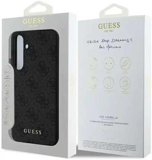 Guess Samsung Galaxy S24 FE Hoesje Charm Back Cover Grijs afbeelding 8