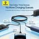 Baseus USB 3-in-1 Kabel met Lightning / USB C / Micro USB 0.8M Zwart afbeelding 3