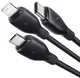 Baseus USB 3-in-1 Kabel met Lightning / USB C / Micro USB 0.8M Zwart afbeelding 5