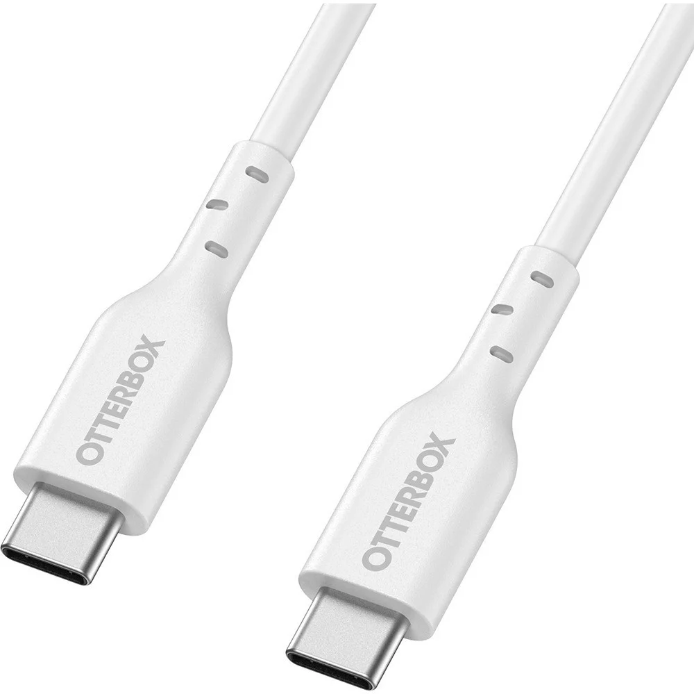 OtterBox 3A USB-C naar USB-C Kabel 60W Fast Charge 1M Wit afbeelding 1