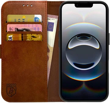 Rosso Element Apple iPhone 17e / 16e Hoesje Book Case Wallet Bruin