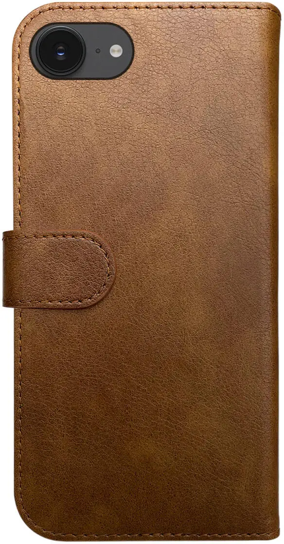 Rosso Element Apple iPhone 17e / 16e Hoesje Book Case Wallet Bruin afbeelding 2
