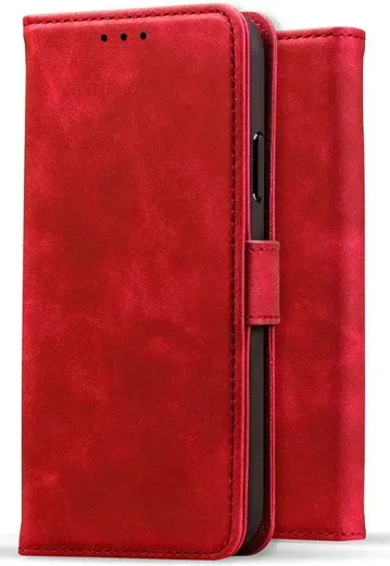 Rosso Element Apple iPhone 17e / 16e Hoesje Book Case Wallet Rood afbeelding 9