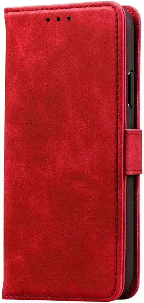 Rosso Element Apple iPhone 17e / 16e Hoesje Book Case Wallet Rood afbeelding 8