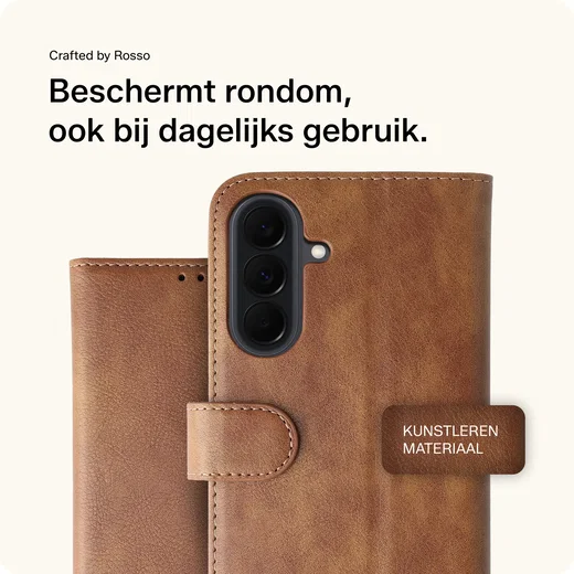 Rosso Element Samsung Galaxy A36 Hoesje Book Case Wallet Bruin afbeelding 3