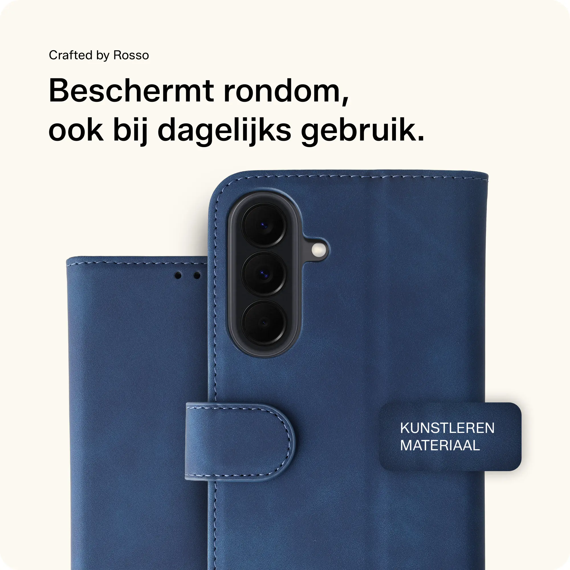 Rosso Element Samsung Galaxy A36 Hoesje Book Case Wallet Blauw afbeelding 2