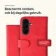 Rosso Element Samsung Galaxy A36 Hoesje Book Case Wallet Rood afbeelding 2