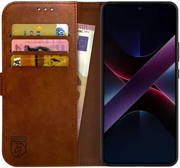 Xiaomi Poco X7 Pro 5G hoes, Magnetische flip lederen portemonnee hoesje, Standaard hoesje, Schokbestendige beschermhoes voor Xiaomi Poco X7 Pro 5G-LBlauw