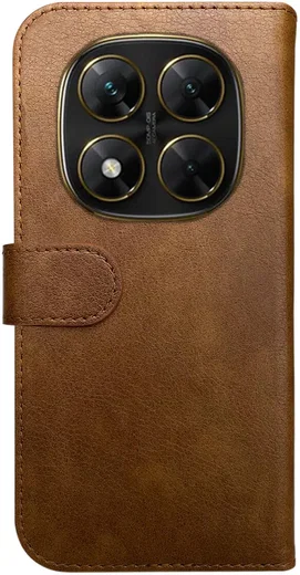 Rosso Element Xiaomi Poco X7 Hoesje Book Case Wallet Bruin afbeelding 2