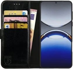 Rosso Element Oppo Find X8 Pro Hoesje Book Case Wallet Zwart afbeelding