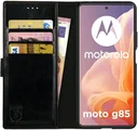 Rosso Element Motorola Moto G85 Hoesje Book Case Wallet Zwart