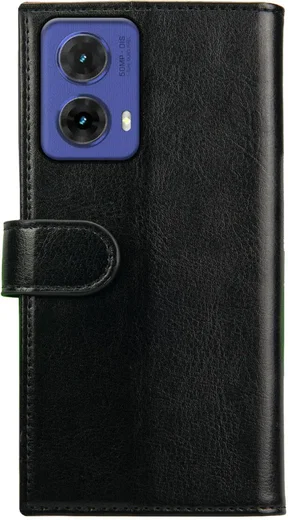 Rosso Element Motorola Moto G85 Hoesje Book Case Wallet Zwart afbeelding 2