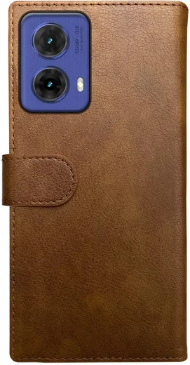 Rosso Element Motorola Moto G85 Hoesje Book Case Wallet Bruin afbeelding 2