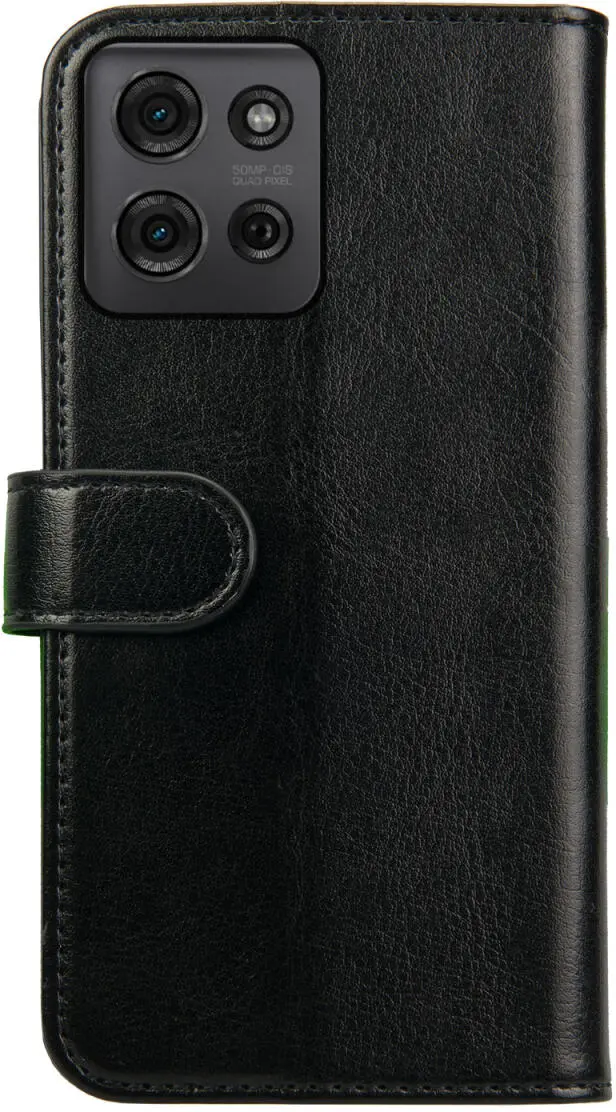 Rosso Element Motorola Moto G75 Hoesje Book Case Wallet Zwart afbeelding 2
