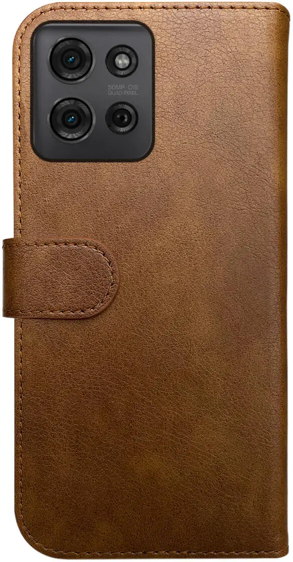 Rosso Element Motorola Moto G75 Hoesje Book Case Wallet Bruin afbeelding 2