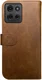 Rosso Element Motorola Moto G75 Hoesje Book Case Wallet Bruin afbeelding 2