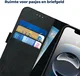 Rosso Deluxe Apple iPhone 17e / 16e Hoesje Echt Leer Book Case Zwart afbeelding 4