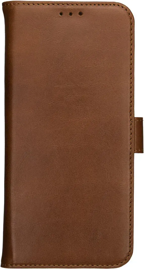 Rosso Deluxe Apple iPhone 17e / 16e Hoesje Echt Leer Book Case Bruin afbeelding 11