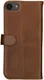 Rosso Deluxe Apple iPhone 17e / 16e Hoesje Echt Leer Book Case Bruin afbeelding 2