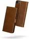 Rosso Deluxe Apple iPhone 17e / 16e Hoesje Echt Leer Book Case Bruin afbeelding 9