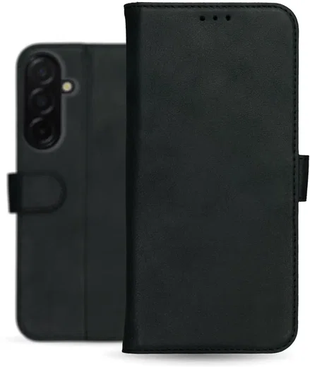 Rosso Deluxe Samsung Galaxy A36 Hoesje Echt Leer Book Case Zwart afbeelding 9