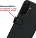 Rosso Deluxe Samsung Galaxy A36 Hoesje Echt Leer Book Case Zwart afbeelding 5