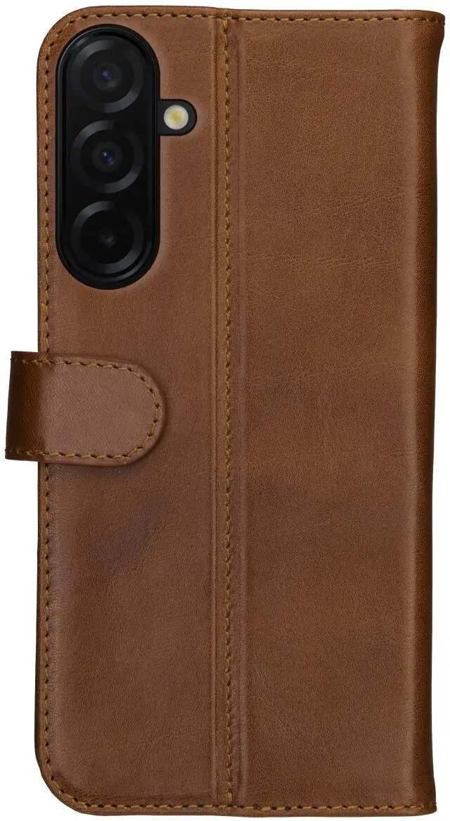 Rosso Deluxe Samsung Galaxy A36 Hoesje Echt Leer Book Case Bruin afbeelding 8