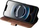 Rosso Elite iPhone 17e / 16e Hoesje met MagSafe Book Case Echt Leer Bruin afbeelding 9