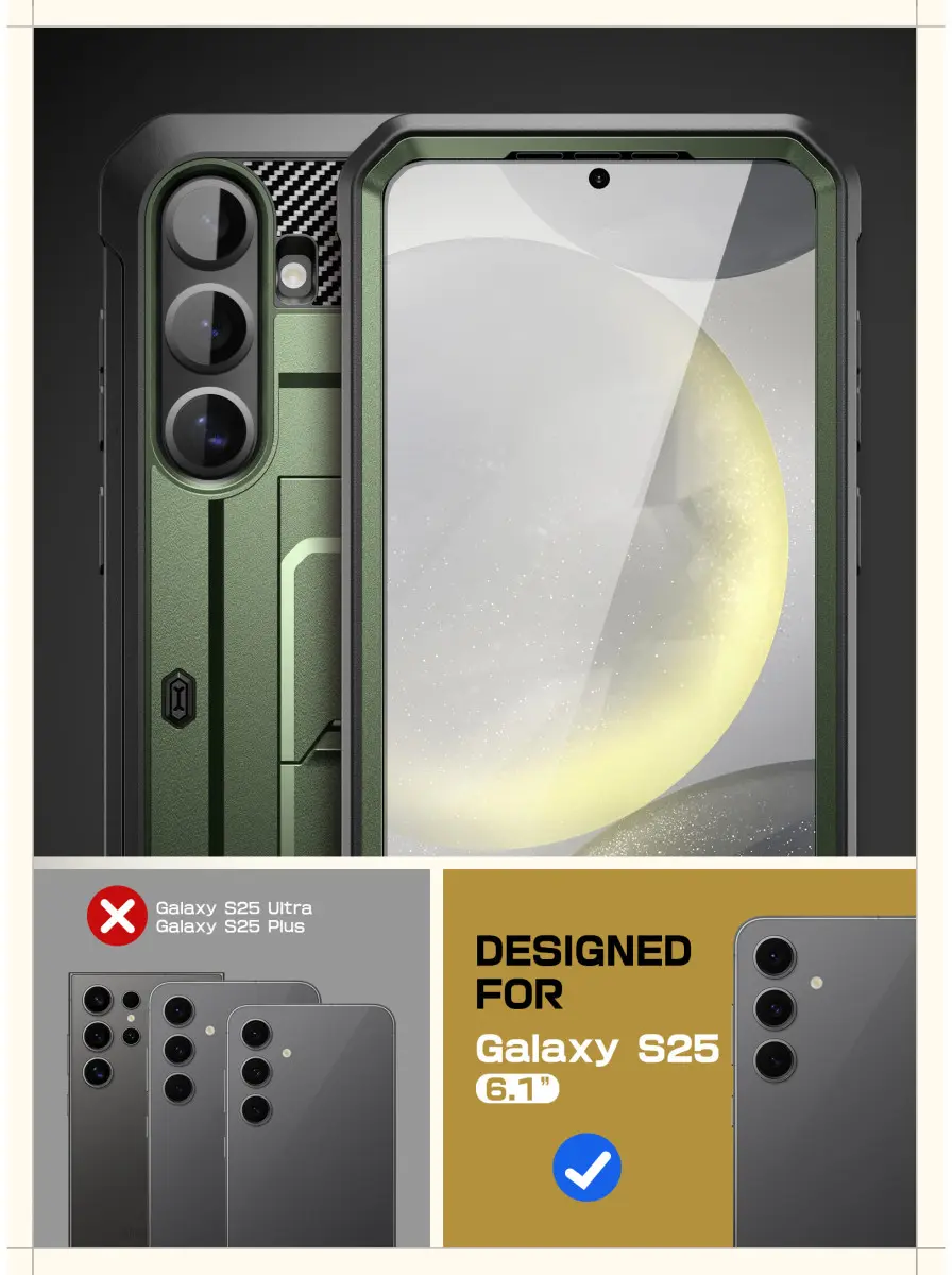 SUPCASE UB Pro Samsung Galaxy S25 Hoesje Full Protect Kickstand Groen afbeelding 11