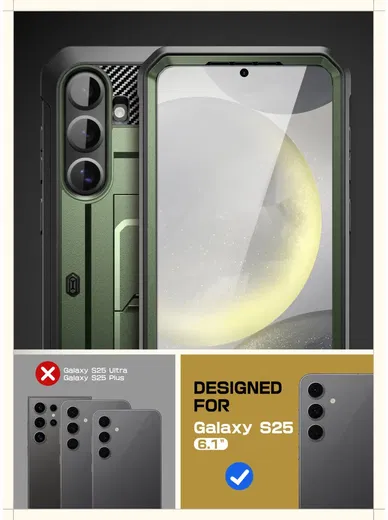 SUPCASE UB Pro Samsung Galaxy S25 Hoesje Full Protect Kickstand Groen afbeelding 11