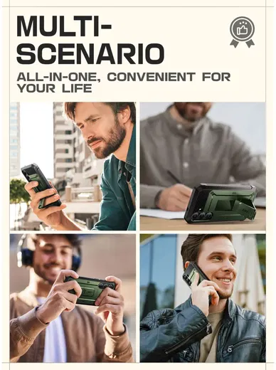 SUPCASE UB Pro Samsung Galaxy S25 Hoesje Full Protect Kickstand Groen afbeelding 9