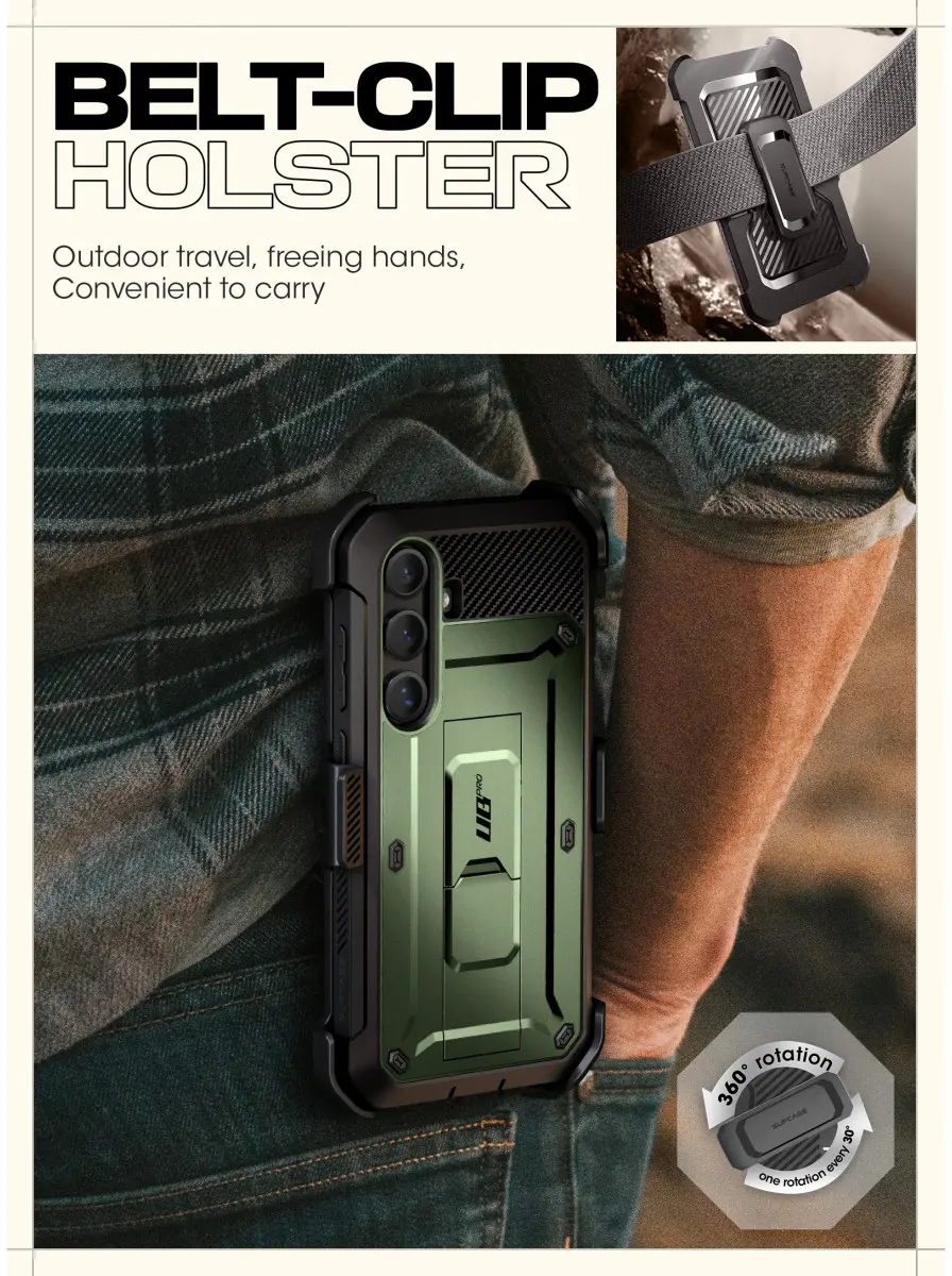 SUPCASE UB Pro Samsung Galaxy S25 Hoesje Full Protect Kickstand Groen afbeelding 10