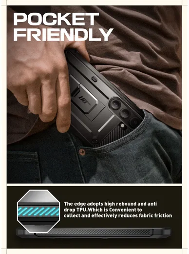SUPCASE UB Pro Samsung Galaxy S25 Plus Hoesje Full Protect Kickstand Zwart afbeelding 9