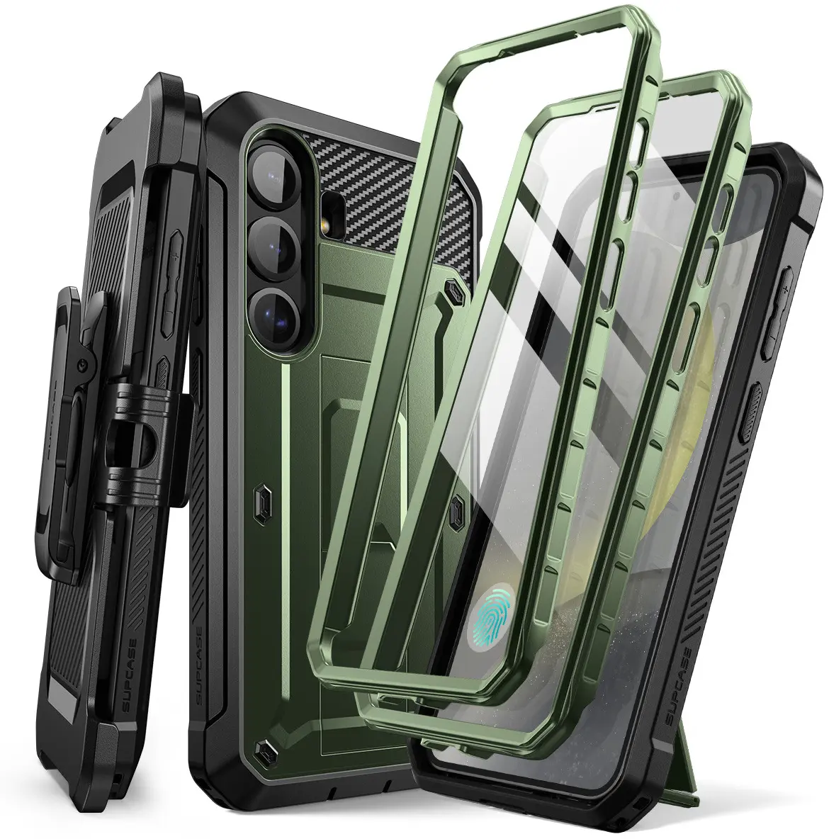 SUPCASE UB Pro Samsung Galaxy S25 Plus Hoesje Full Protect Kickstand Groen afbeelding 1
