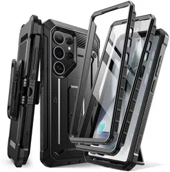 SUPCASE UB Pro Samsung Galaxy S25 Ultra Hoesje Full Protect Kickstand Zwart afbeelding