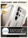 SUPCASE UB Pro Samsung Galaxy S25 Ultra Hoesje Full Protect Kickstand Clear afbeelding 11