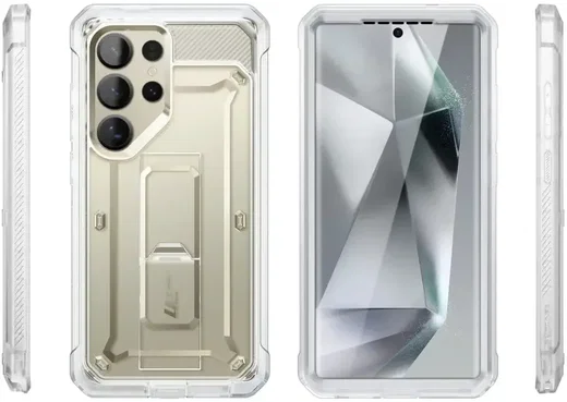 SUPCASE UB Pro Samsung Galaxy S25 Ultra Hoesje Full Protect Kickstand Clear afbeelding 13