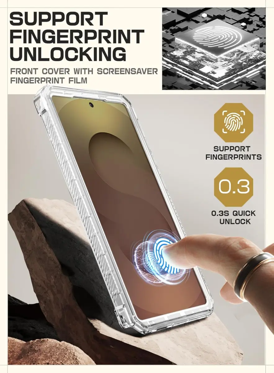 SUPCASE UB Pro Samsung Galaxy S25 Ultra Hoesje Full Protect Kickstand Clear afbeelding 10