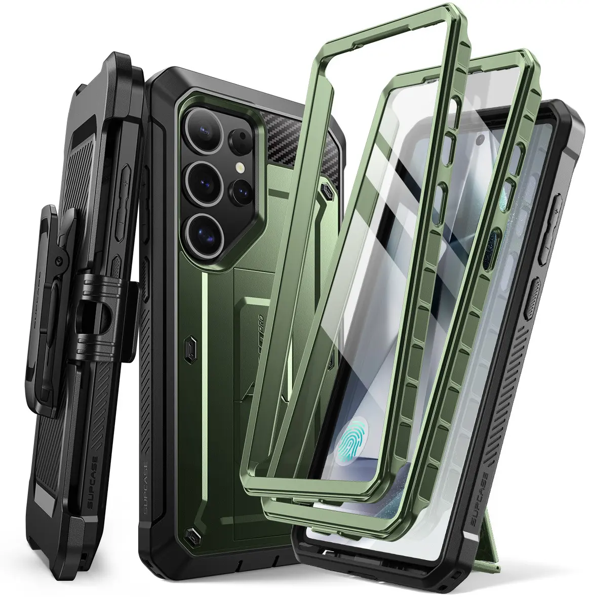 SUPCASE UB Pro Samsung Galaxy S25 Ultra Hoesje Full Protect Kickstand Groen afbeelding 1