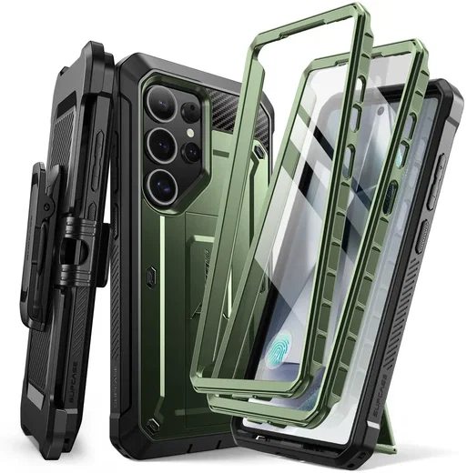 SUPCASE UB Pro Samsung Galaxy S25 Ultra Hoesje Full Protect Kickstand Groen afbeelding 1