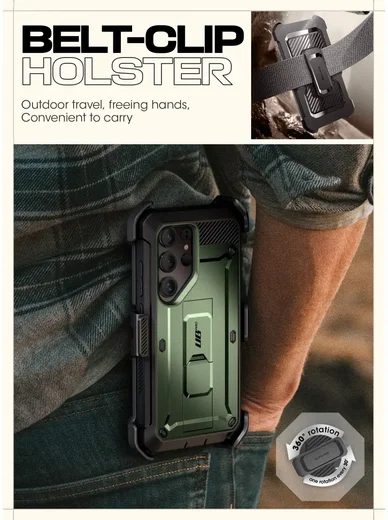 SUPCASE UB Pro Samsung Galaxy S25 Ultra Hoesje Full Protect Kickstand Groen afbeelding 9