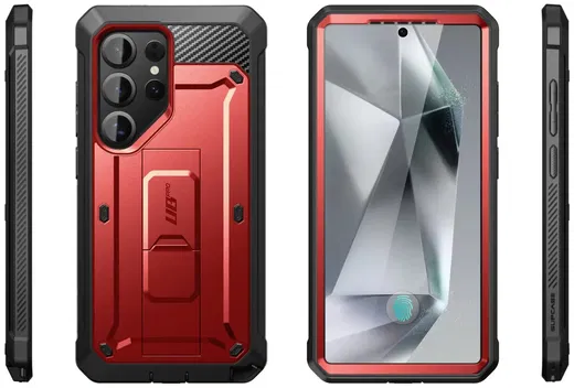 SUPCASE UB Pro Samsung Galaxy S25 Ultra Hoesje Full Protect Kickstand Rood afbeelding 13